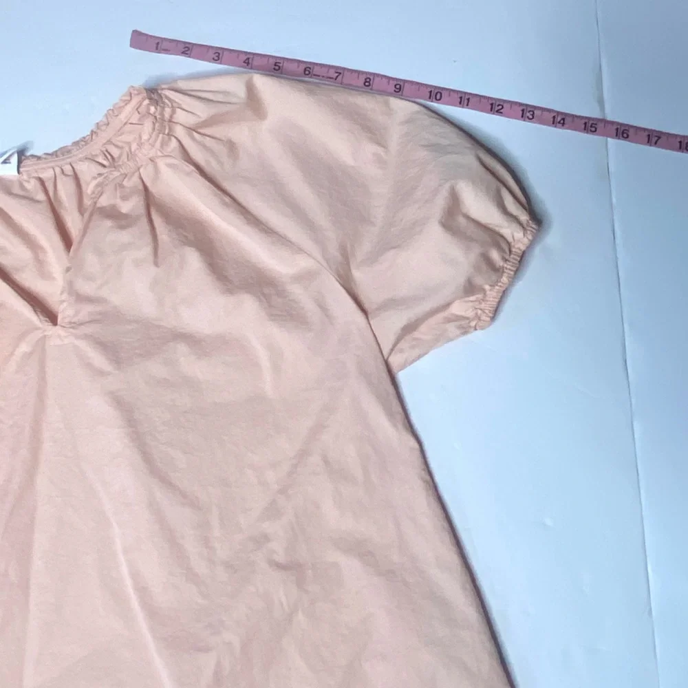 Old Navy Peach Blush Puff Sleeve Peasant Blouse – Size M